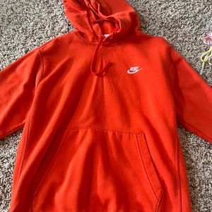 orange nike hoodie